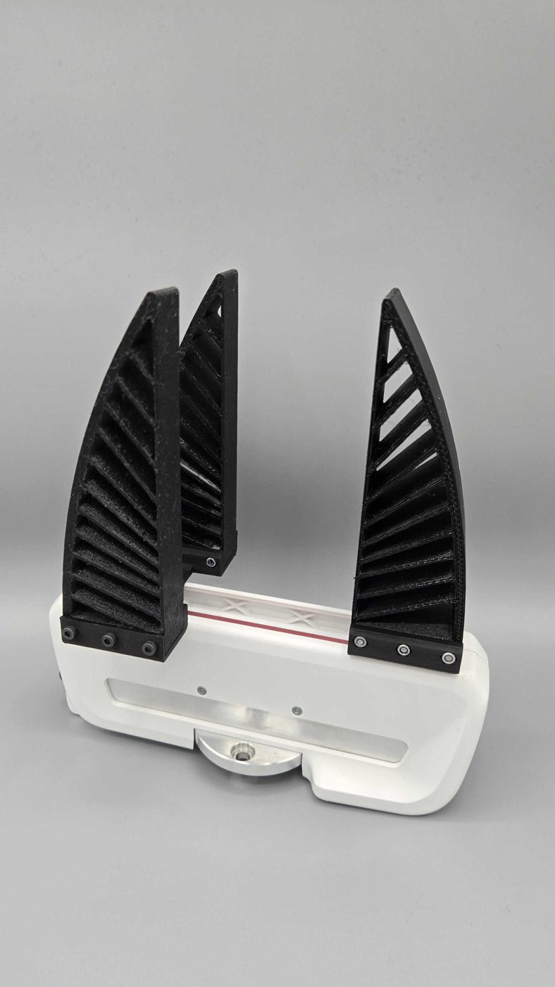 Fin-ray-effect TPU gripper mounted on a Panda hand