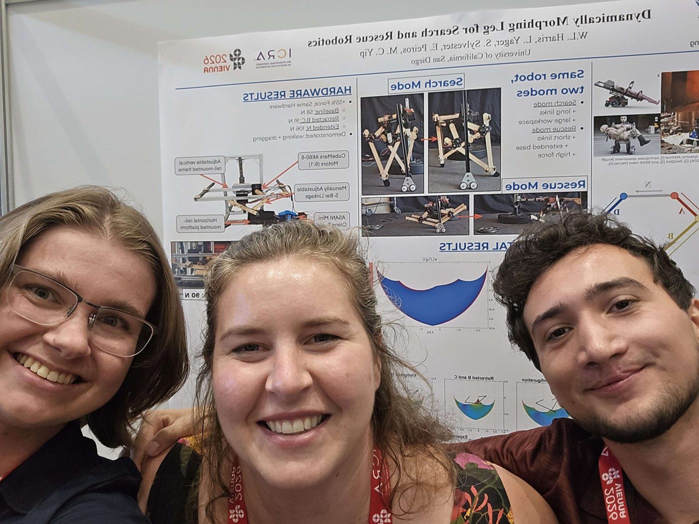 Presenting the morphing-leg poster at ICRA 2026