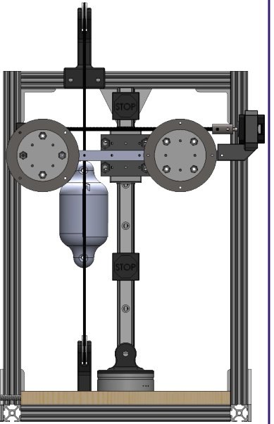 CAD of the test bed